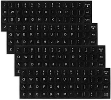 English Keyboard Stickers, 4 Pcs Universal Laptop Keyboard Stickers picture