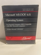 VINTAGE Phoenix Microsoft MS-DOS Version 4.01 Operating System Floppy picture