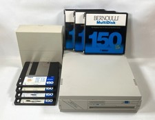 Retro Iomega Bernoulli Transportable 150 Multi Disk Drive w/ 7 Disks; Works picture