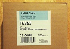 09-2022 NIB EPSON T6365 Light Cyan Ink 700ml for Stylus Pro 7890/7900/9890/9900 picture