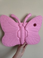iPad 2 3 4 Kids Friendly Case Dteck Pink Butterfly Light Weight Foam Protection picture