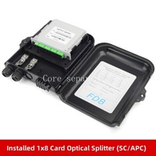 1x8 FTTH PLC Optical Splitter Outdoor Distribution Box Fiber Optic Terminal Box  picture