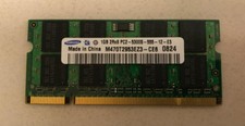 SAMSUNG LAPTOP RAM - 1GB 2Rx8 DDR2 PC2 5300S - M470T2953EZ3-CE6 picture