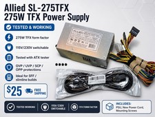 Allied Electronics SL-275TFX 275W TFX Desktop Power Supply w/ Power Cord picture