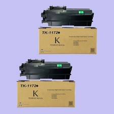 Compatible Kyocera TK-1172 TK1172 Toner Kit, 2 Packs of Black picture