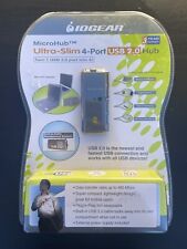 IOGEAR MicroHub Ultra Slim 4 Port USB 2.0 Hub Turn 1 USB 2.0 Port into 4 New NIP picture