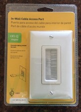 New On-Q/Legrand WP1014-WH-V1 Legrand On-Q WP1014WHV1 Cable Access Wall Plates picture