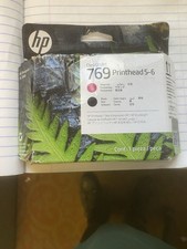BRAND NEW HP Printhead 5-6 769 Magenta Black 7K5U7A Still factory sealed 2027 picture