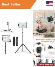 72in Tablet Floor Stand Tripod, Aluminum Tablet Stand Holder for iPad picture