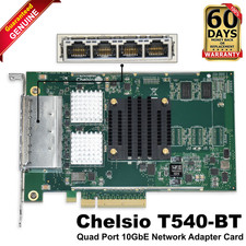 Dell Chelsio T540-BT Quad-Port 10GbE RJ45 PCIe Network Adapter 2RGPF picture