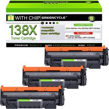 3 PCS 138X Compatible High Toner for HP 3001dw 3001fdw MFP 3101fdw W1380X picture