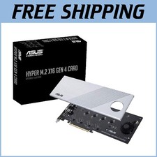 Stylish PCIe 4.0 X16 Card - 4-Bay NVMe M.2 RAID Support for Enhanced Performance picture
