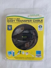 New Cables Unlimited 6 Feet 1.8M Easy Transfer Cable Windows 7 PC Data Vista picture