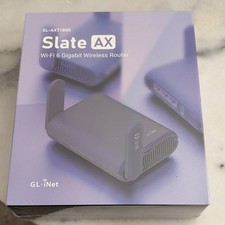 GL.iNet Slate AX GL-AXT1800 Wi-Fi 6 Gigabit Router, 3 LAN Ports, Gray - Sealed picture