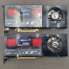 LOT OF 2 EVGA Nvidia GeForce GTX 275 Video Graphics Card picture