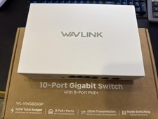 Wavlink 8 PoE+, 2 Gigabit Ethernet Uplink 120W 10 Full Gigabit Ports Switch picture