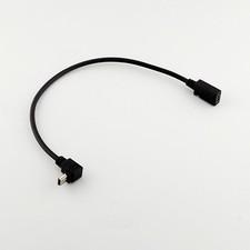 1pcs GPS Mini 5 Pin USB Male To Female UP Angle Data Charge Adapter Cable Cord picture
