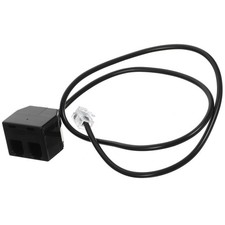 Reusable Rj9 Phone Splitter for Landline Telephone Line Adapter Black Indoor picture
