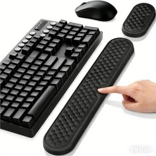 Wrist Rest Set for Keyboard and Mouse Ergonomic Wrist Support with Memory Foam picture