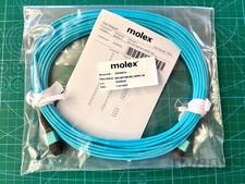 U43277 MOLEX QSFP MPOMTP Female 8F Fiber Optic Trunk Patch Cable Multimo G1N picture
