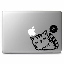 Cute Sleeping Cat Kitty Decal Sticker for Macbook Air/Pro Laptop Car Window Wall picture