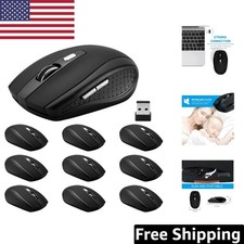 10-Pack Wireless Mouse Set, 2.4GHz 1200 DPI with 6 Buttons for Ultimate Comfort picture