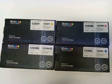 NIB EZink 1250 4 Pz Laser Toner Cartridge Black-Magenta-Cyan And Yellow picture