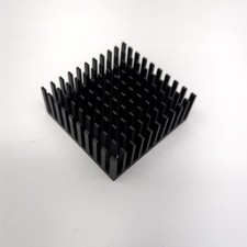 Passive Aluminum Heatsink 44.5x43.2x16.5mm Black Fin Style Cooling picture
