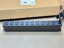StarTech 12-Outlet Horizontal Rack Mount Metered PDU 8ft Cable picture