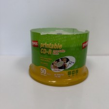 New - Factory Sealed Staples 50 Pack CD-RW Rewritable Discs 4X 80 Mins 700 MB picture