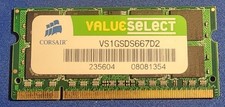 Corsair Value Select 1GB DDR Laptop Ram Module VS1GSDS667D2 picture