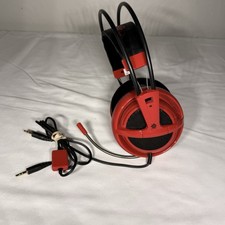 SteelSeries Siberia V2 Full Size Gaming Headset Red Black w/Microphone picture