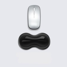 Cooling Silicone Single-Hand Wrist Rest – Smoke Black Ergonomic Support picture