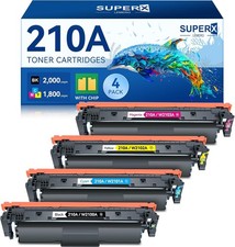 210A Toner Cartridge 4Pck W/Chip FOR HP 210A/X HP Color Laserjet MFP 4301fd/n/w picture