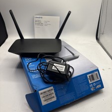 NIB,Linksys N600 Dual Band WiFi 4 Router, Up to 750 Sq. Ft, 5+ Devices, E2500-4B picture
