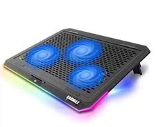 Laptop Cooling Pad for 15.6-17 Inch with 3 Fans RGB Lighting PC, Mac, Sony, HP picture