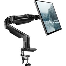 HUANUO Single Monitor Arm Mount 13-32 Inch Adjustable VESA Desk Stand Black picture
