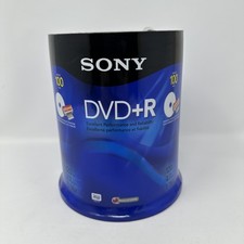 Sony DVD+R 100 Pack 4.7GB 120min 16x Printable for Inkjet Printers AccuCORE New picture