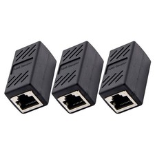 3 Pcs Ethernet Female to Coupler Network Cable Connector for Gaming picture