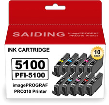 PFI-5100 Ink Cartridge for Canon imagePROGRAF PRO310 MBK PBK C M Y R GY PC PM CO picture