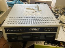 Commodore CBM 8250 Dual Floppy Disk Drive Dual Drive Powers On - Estate Sale picture