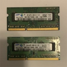 Samsung 4GB (2x2GB) PC3-10600S SO-DIMM Laptop RAM M471B5773DH0-CH9 HP 572293-D88 picture