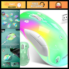 Rechargeable Ergonomic Wireless Mouse, 1400 DPI Optical, USB Receiver, 5 Buttons picture