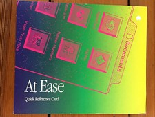 Vtg 1992 Apple Macintosh Mac At Ease Software Quick Reference Guide Vaporwave picture