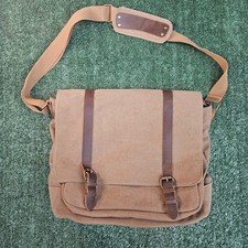 SMRITI Vintage Canvas Messenger Bag for Men 15.6-16 inch Laptop Large, Coffee picture