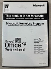 Microsoft Office XP Professional 2002 Software Disc w/ Product Key Manual Case picture