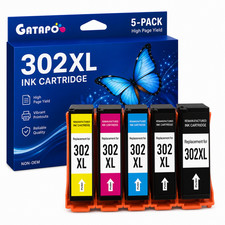 5PK 302XL T302 XL Ink Cartridge For  Expression XP-6000 XP-6100 picture