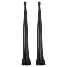 2Pcs Fan 1 to 4 Converter Durable PVC Insulated Pc Fan Power Extension Cable picture