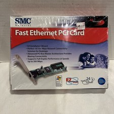 SMC Networks SMC1244TX EZ Card 10/100 Mbps Ethernet PC Card - Vintage Sealed New picture