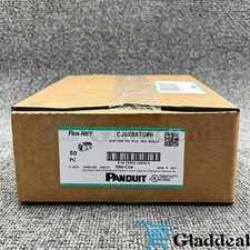 New CJ6X88TGWH (BOX OF 50) For Panduit Cat6a 10 Gig Mini-Com Jack White picture